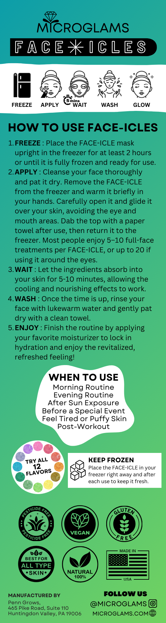 Face-icles - Sweet Pea Vanilla