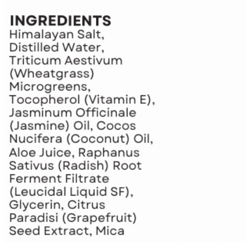Salt Scrub - Wheatgrass Jasmine