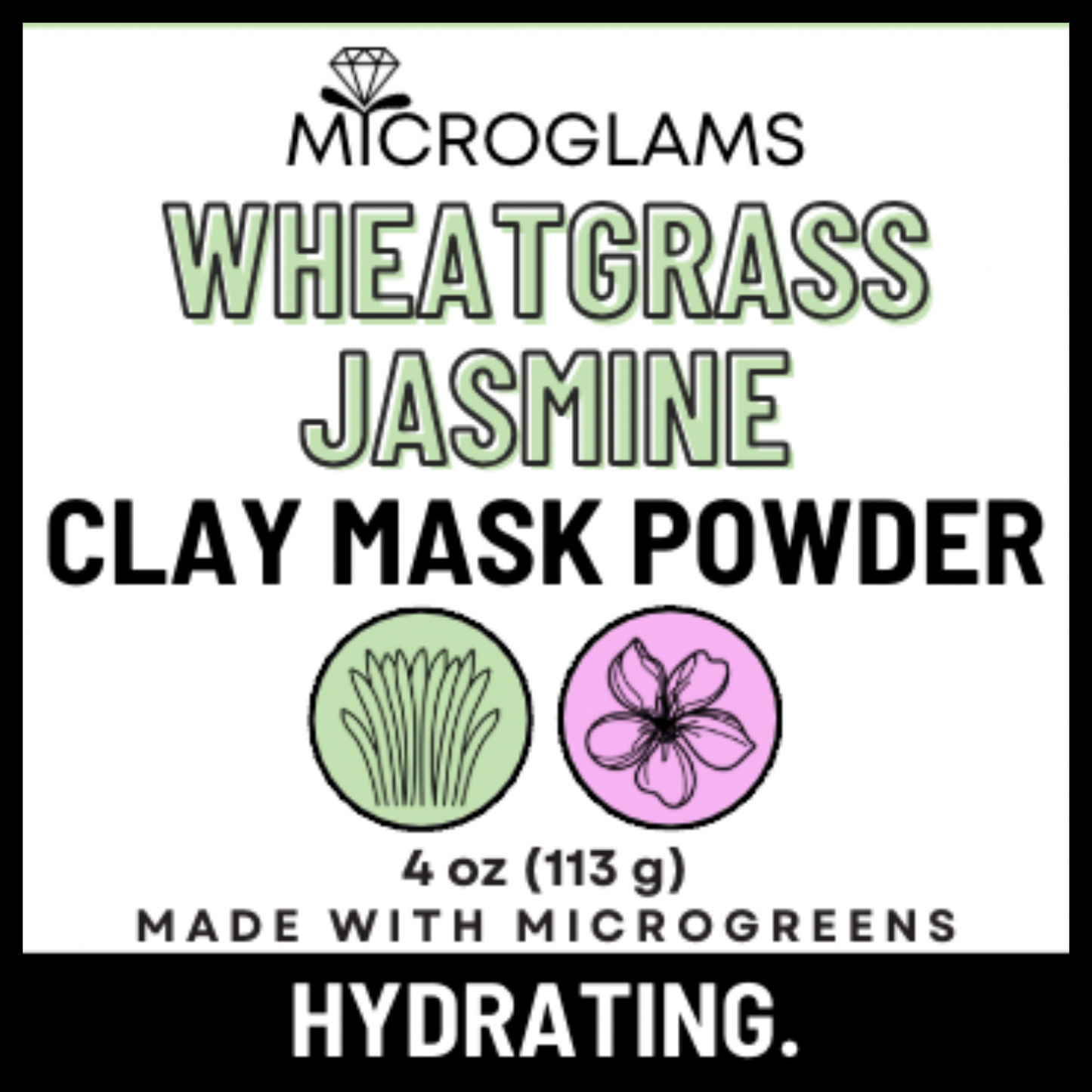 Bentonite Clay Mask - Wheatgrass Jasmine