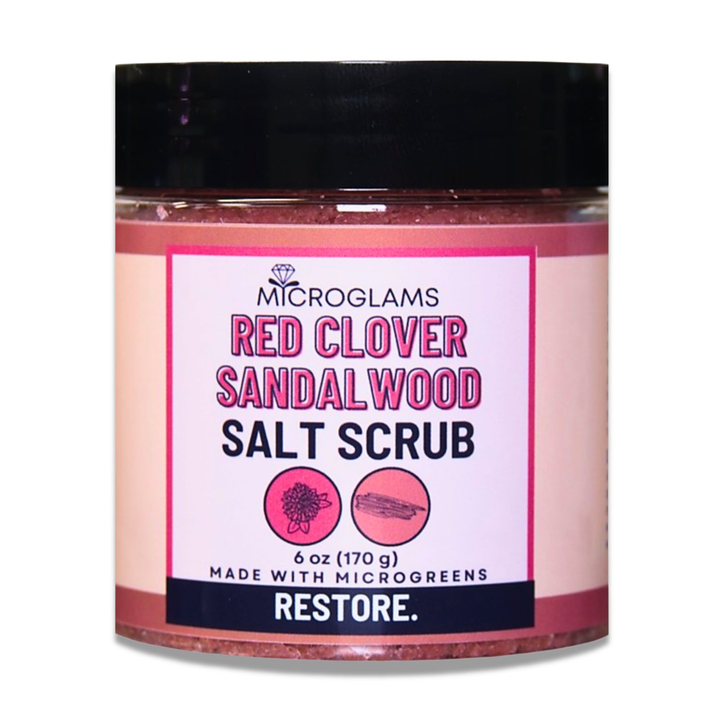 Salt Scrub - Red Clover Sandalwood