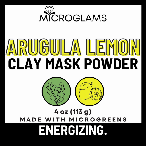 Microglams Arugula Lemon Clay Mask Powder - 4 oz