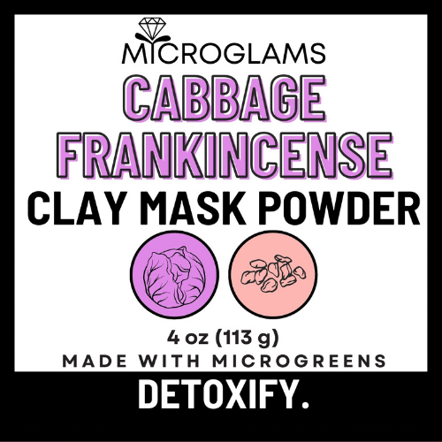 Microglams Cabbage Frankincense Clay Mask Powder - 4 oz