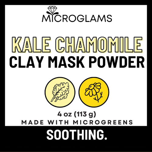 Microglams Kale Chamomile Clay Mask Powder - 4 oz