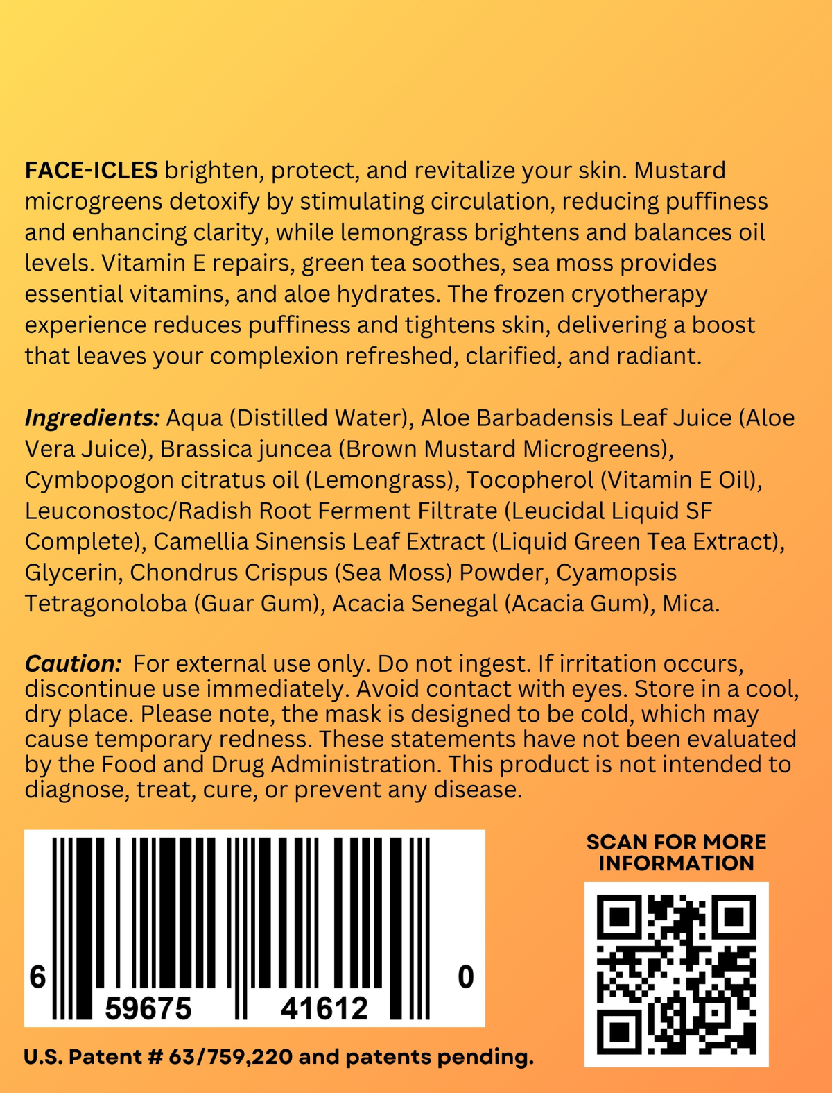 Face-icles - Mustard Lemongrass