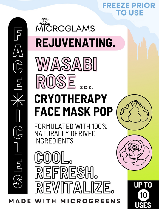 Microglams Wasabi Rose Cryotherapy Face-icle - 2 oz