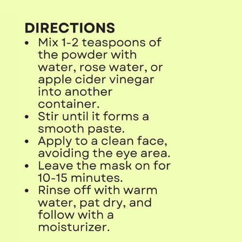 Bentonite Clay Mask - Arugula Lemon