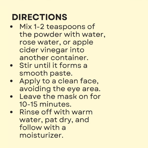 Bentonite Clay Mask - Sunflower Geranium