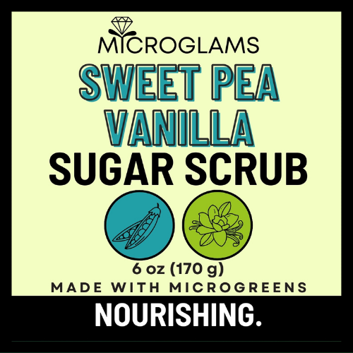 Microglams Sweet Pea Vanilla Sugar Scrub - 6 oz
