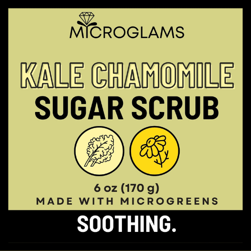 Microglams Kale Chamomile Sugar Scrub - 6 oz