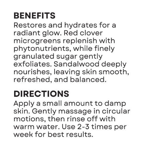 Sugar Scrub - Red Clover Sandalwood