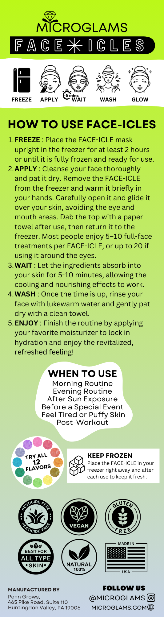 Face-icles - Broccoli Bergamot