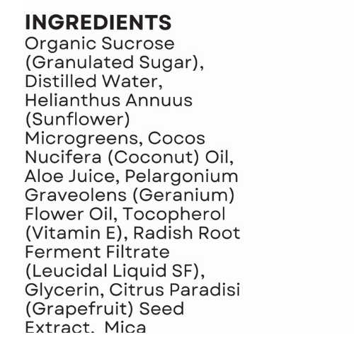 Sugar Scrub - Sunflower Geranium