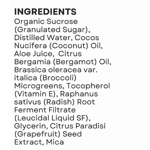 Sugar Scrub - Broccoli Bergamot