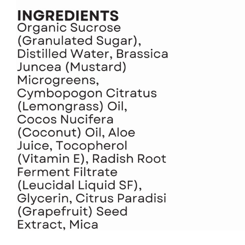 Sugar Scrub - Mustard Lemongrass