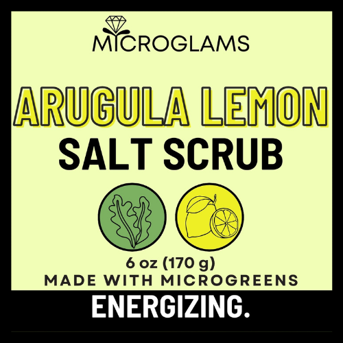 Microglams Arugula Lemon Salt Scrub - 6 oz