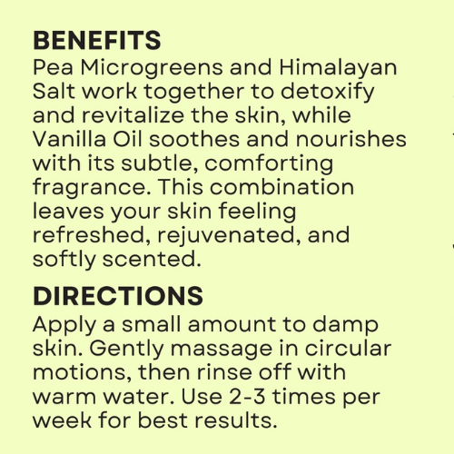 Salt Scrub - Sweet Pea Vanilla
