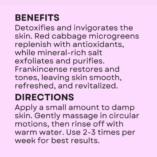 Salt Scrub - Cabbage Frankincense