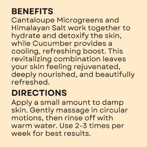 Salt Scrub - Cantaloupe Cucumber