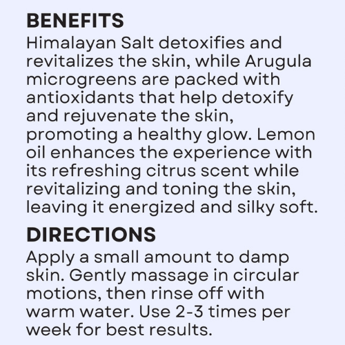 Salt Scrub - Arugula Lemon