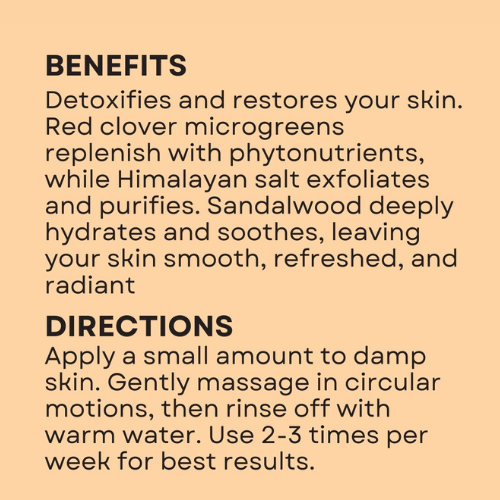 Salt Scrub - Red Clover Sandalwood