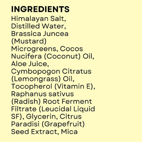 Salt Scrub - Mustard Lemongrass