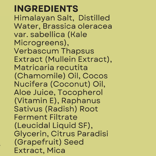 Microglams Kale Chamomile Salt Scrub - 6 oz