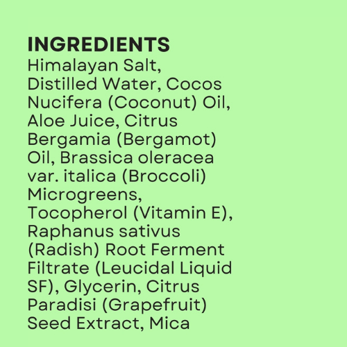 Salt Scrub - Broccoli Bergamot