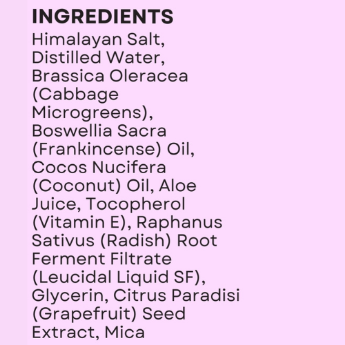 Salt Scrub - Cabbage Frankincense