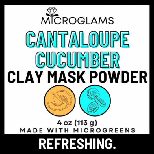 Microglams Cantaloupe Cucumber Clay Mask Powder - 4 oz