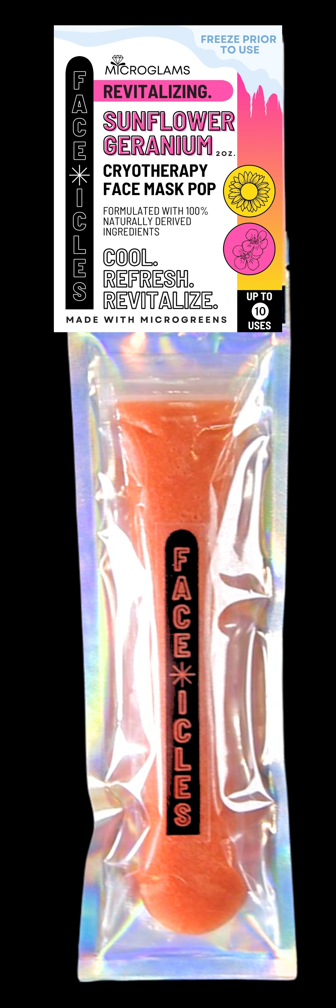 Face-icles - Sunflower Geranium