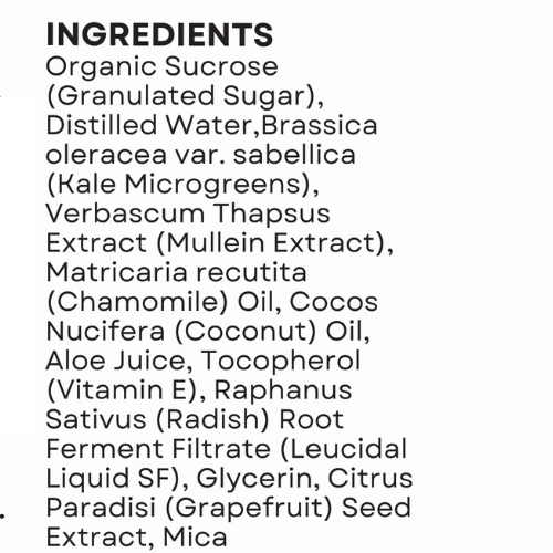 Sugar Scrub - Kale Chamomile